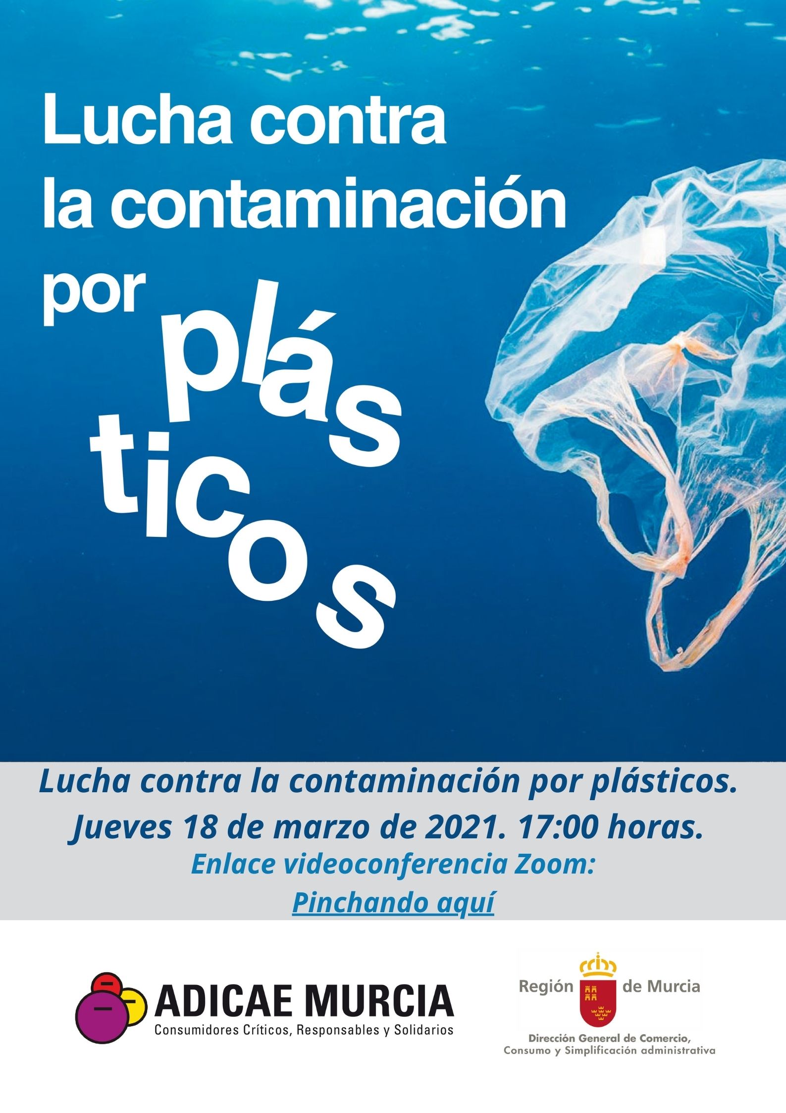 Lucha contra la contaminacion por plasticos. Webinar 18 de marzo de 2021. 17 00 horas.