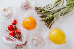 alimentos en Bolsas de Plástico
